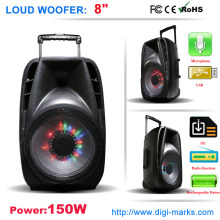 Colorful LED Light Wireless Bluetooth Speaker Karaoke Speaker